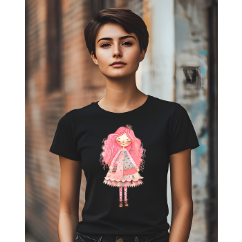 Koszulka damska Vintage Girl Retro Kolorowa Dusza