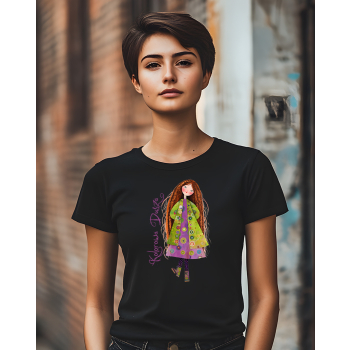 Koszulka damska Vintage Girl Retro Kolorowa Dusza