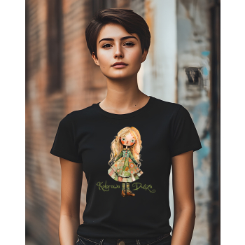 Koszulka damska Vintage Girl Retro Kolorowa Dusza